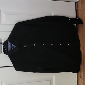 Tommy Hilfiger black button up size small